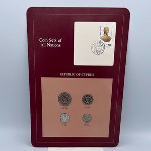 Franklin Mint Coin Sets of All Nations Collection Republic of Cyprus 1982